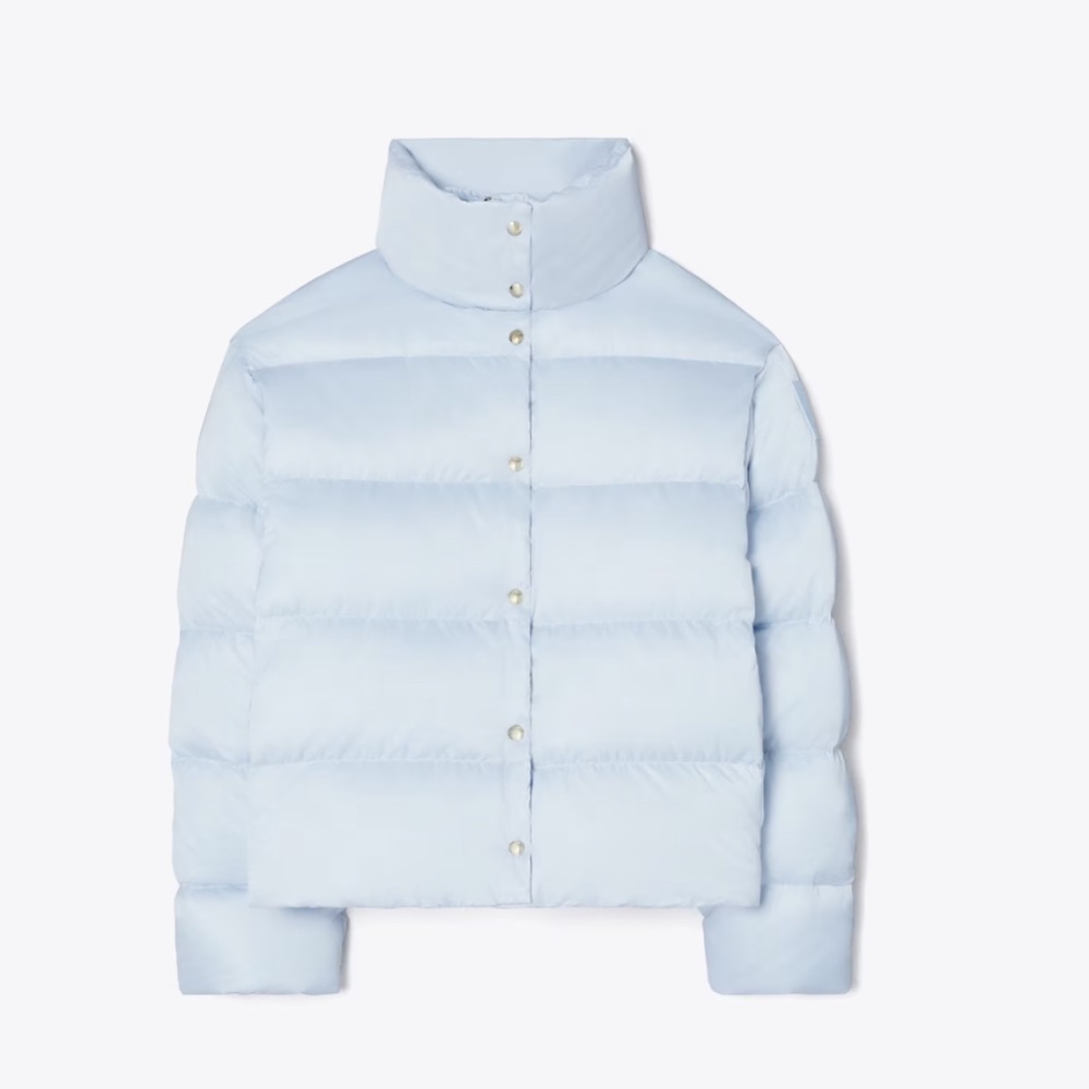Performance Satin Down Jacket from Tory Burch